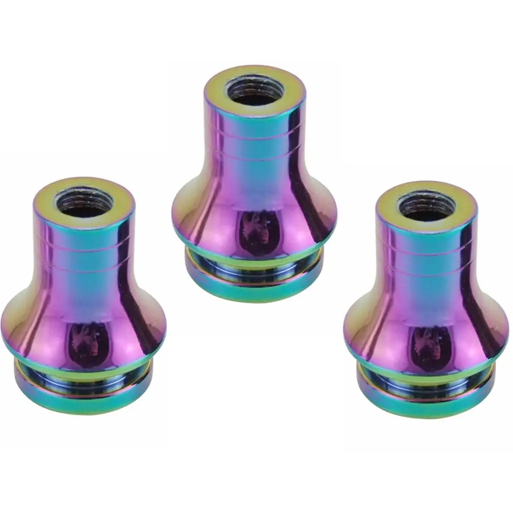 

3pcs Multicolor Polished Knob Boot Gear er Lever Retainer Adapter
