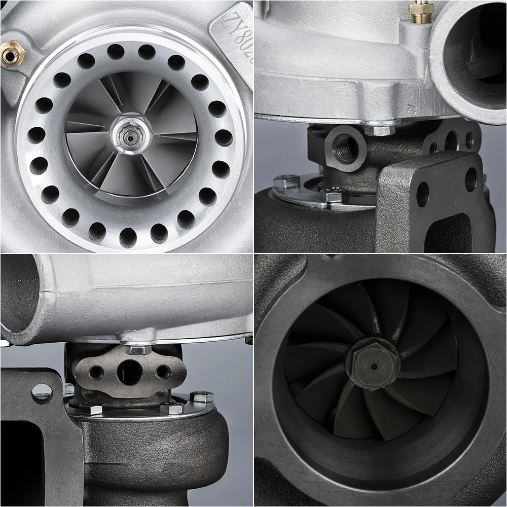 Фото Универсальный турбокомпрессор T3 Flange GT35 GT3582 с защитой от обратного хода AR.70/63, увеличение мощности до 600 л.с. №4