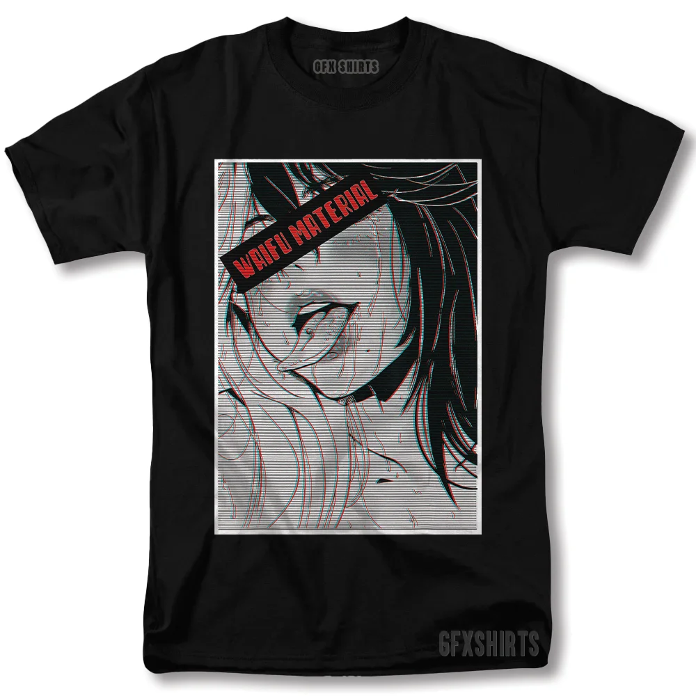 Хентай аниме рубашка косплей геймер девушка Сэмпай манга графическая футболка