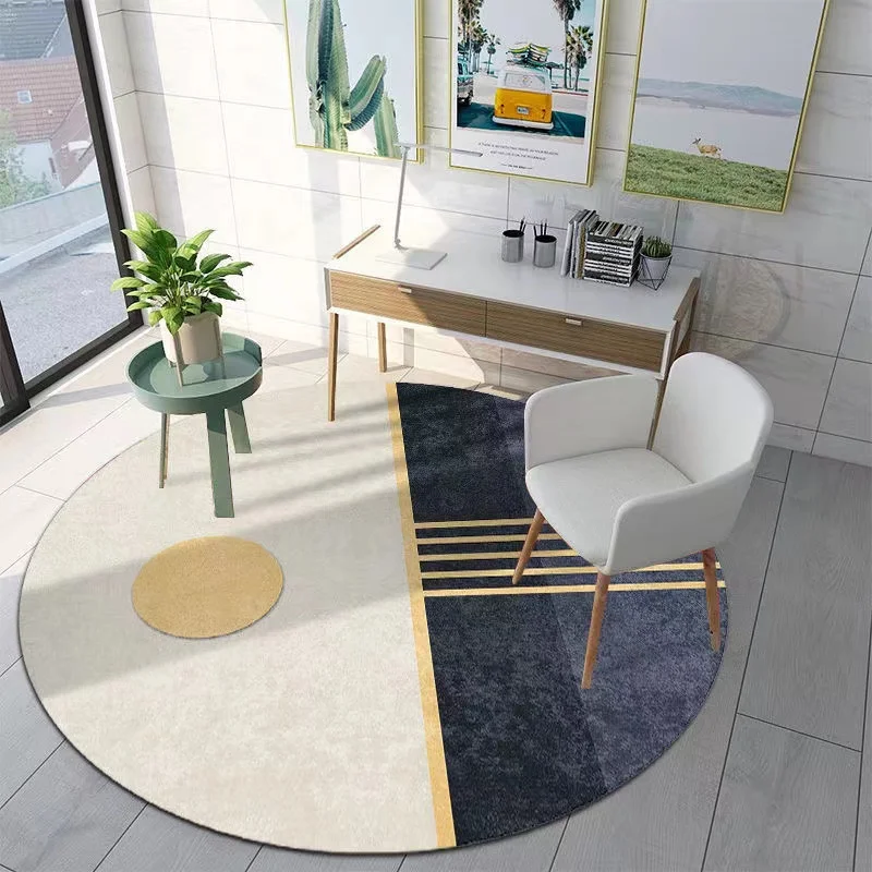 

Round Carpets for Living Room Decoration Washable Lounge Rug Large Area Rugs Bedside Bedroom Carpet Home Decor Mat 3D Carpet