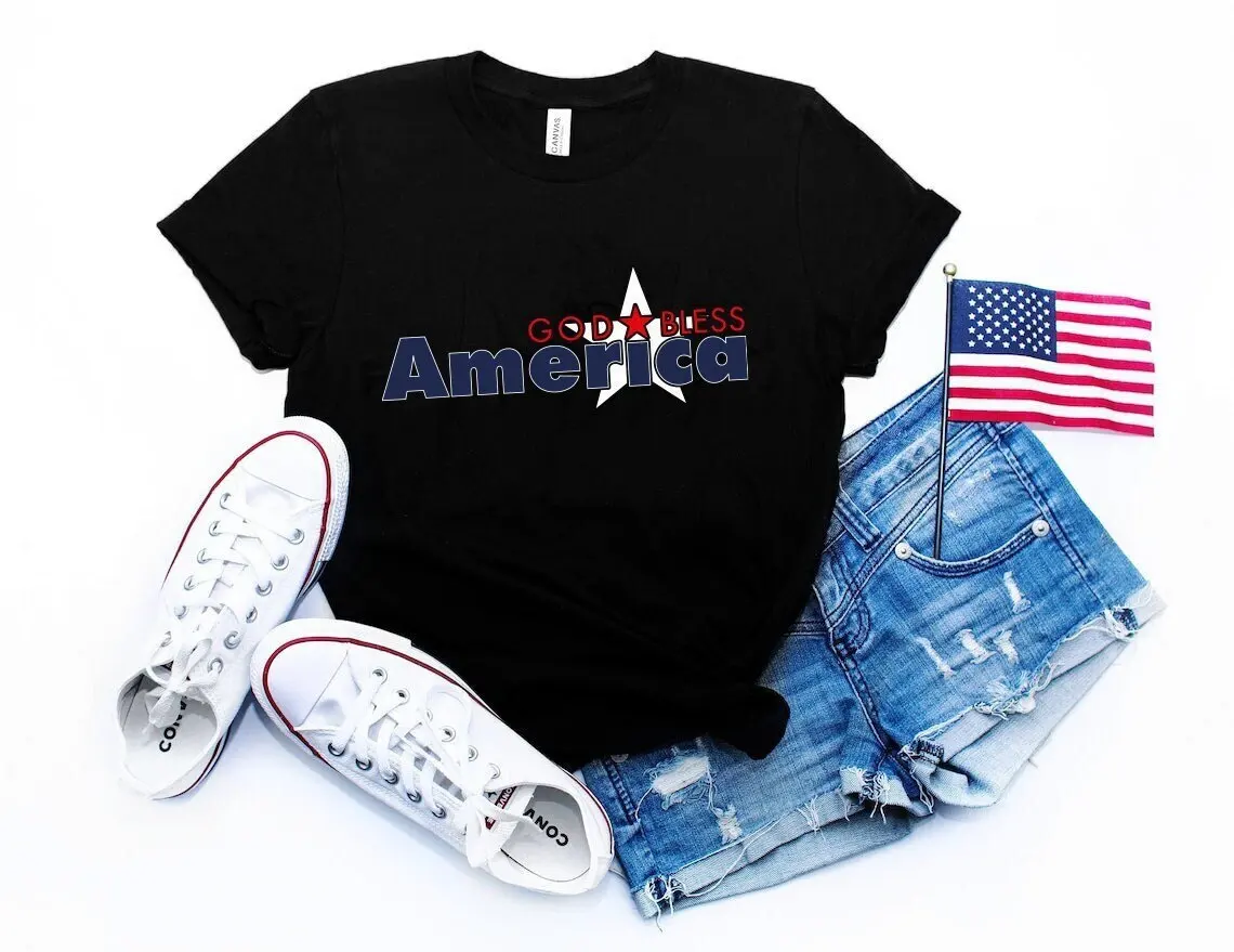 4Th Of July 2023 T Shirt Freedom Fourth Patriotic Independence Day Family God Bless America