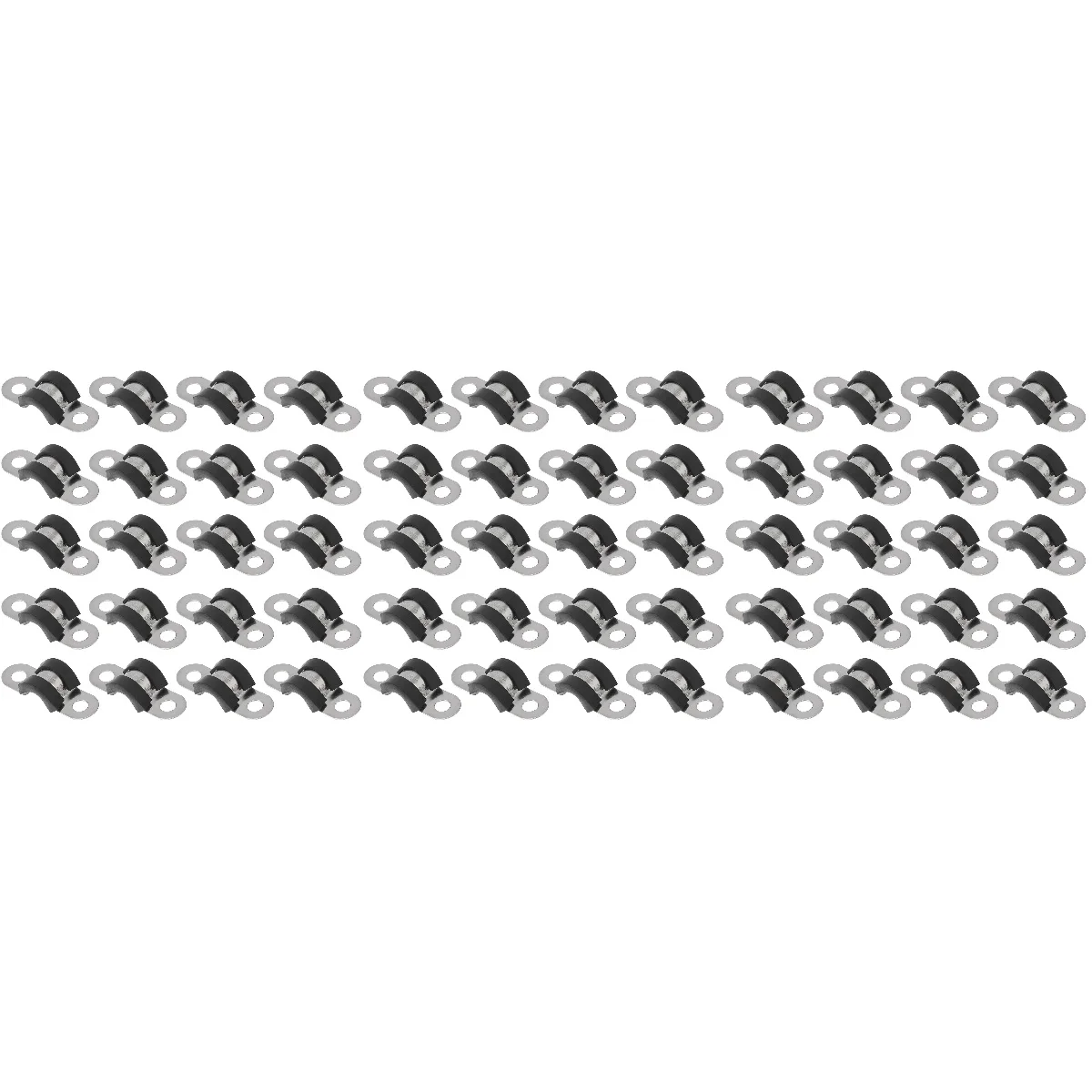 

Clamp Wire Clamps Cable Rubber Stainless Steel Strap Insulated Clips Clip Hanger Hose Metal Tube Holder U Cushioned Tension