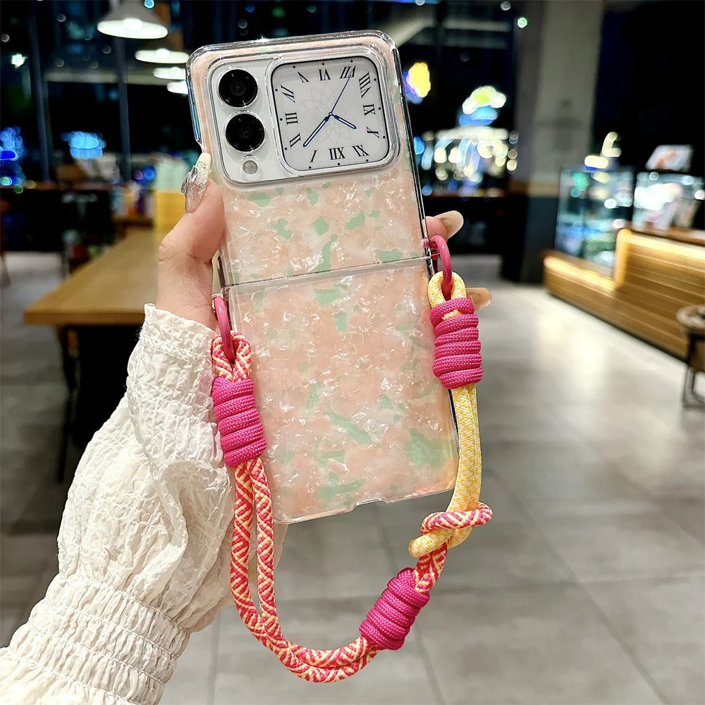 Цветной чехол-браслет для телефона HuaWei Nova Flip PC, пластиковый ...