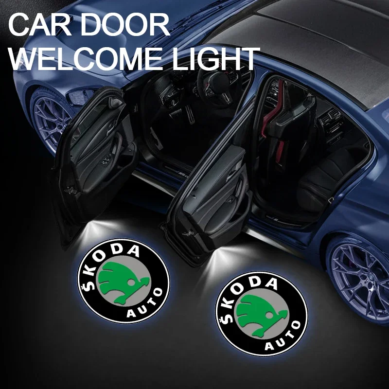Новинка 2026: Горячая продажа! Наклейки для автомобилей Skoda (RAPID, FABIA, YETI), колпачки для клапанов, светодиодные логотипы на двери автомобиля, лазерные проекторы приветствия. (art.: 3920dc00daa69) - 3920dc00daa69