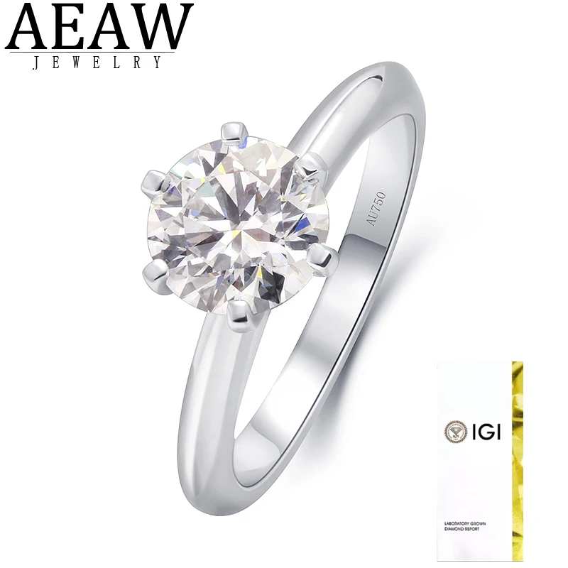 

Реальное кольцо CVD 1.31ct Lab Growm бриллиантовое женское кольцо, твердое золото подарок на свадьбу, помолвку