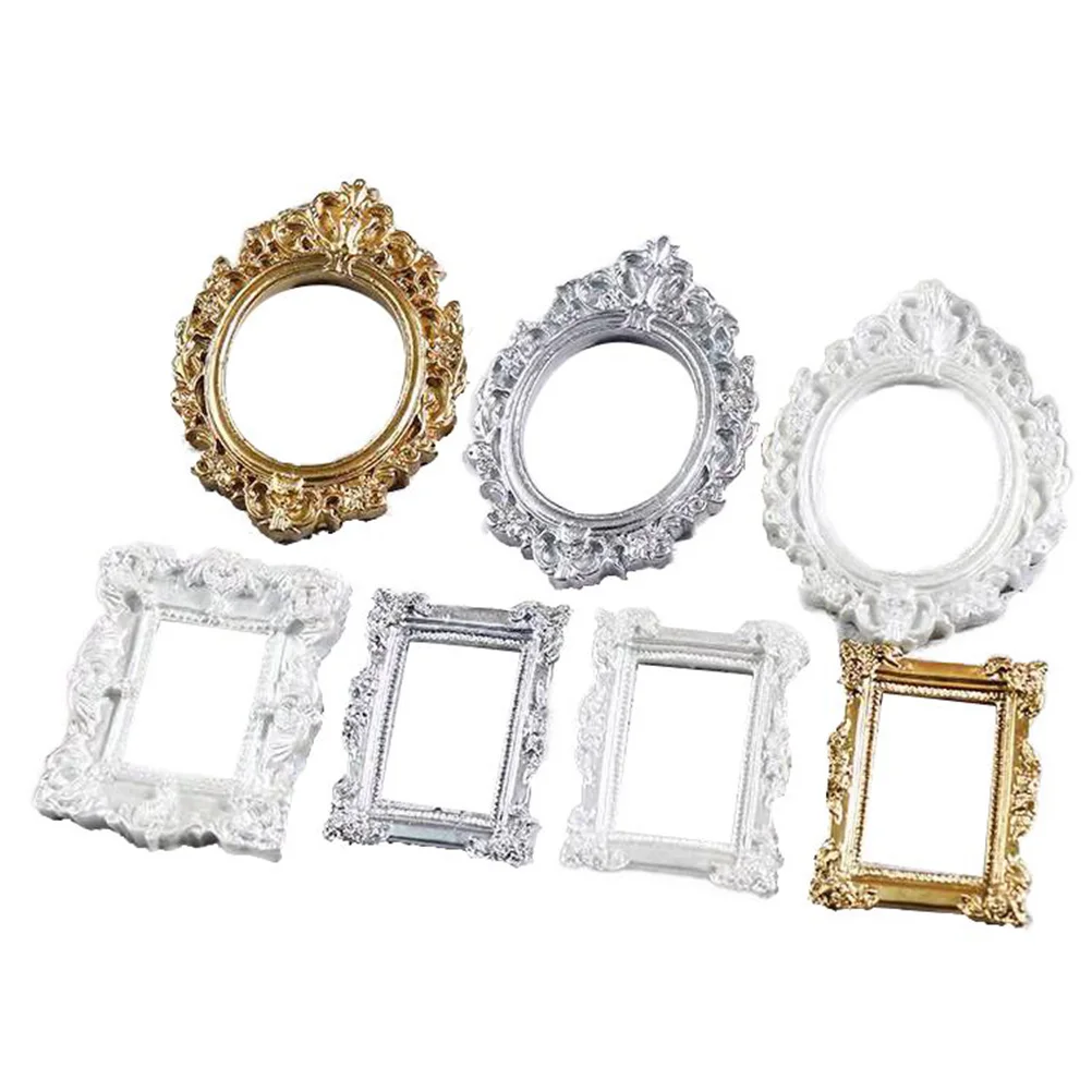 

7Pcs Colorful Photo Frame Accessories DIY Hairpin Materials Shell DIY Accessories for Children Jewelry Case
