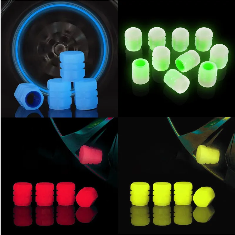 

Universal Luminous Tire Valve Cap Car Wheel Hub Glowing Dust-proof Decorative Tyre Rim Stem Covers Applicable Motorcycle Bike