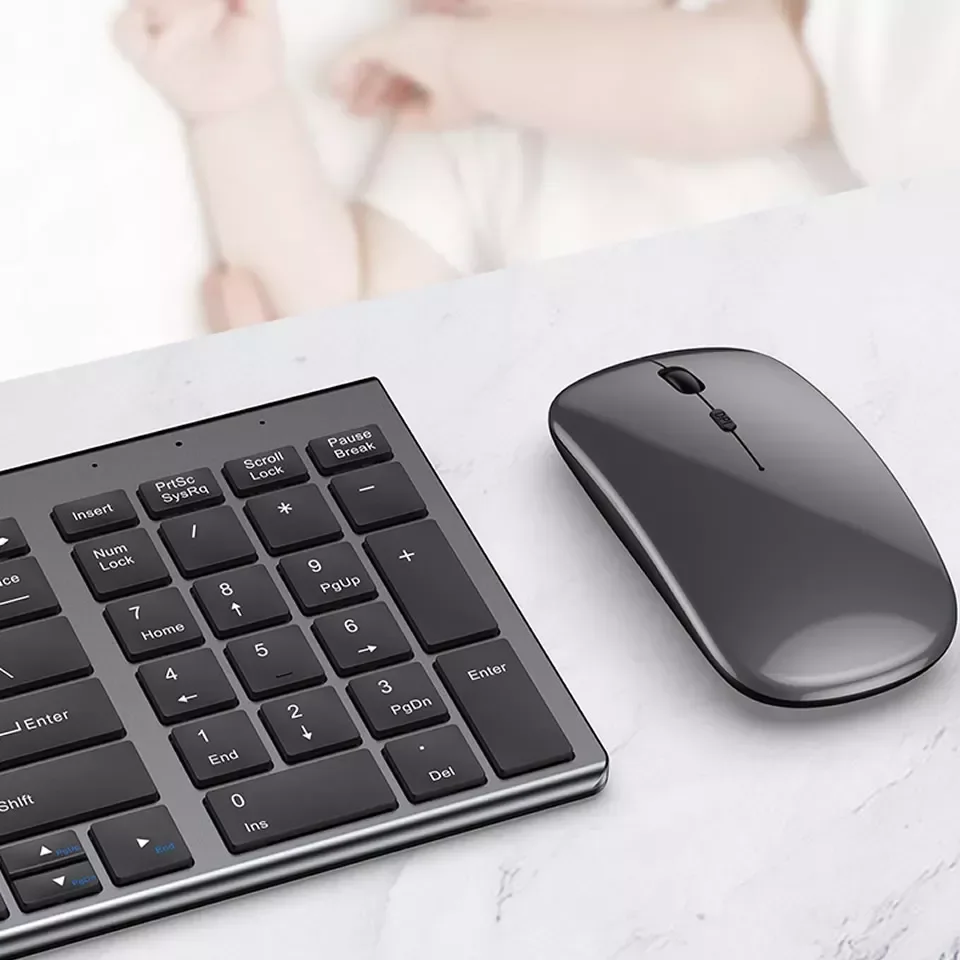 

2023NEW 5.0 2.4G Wireless Combo Mini Multimedia Keyboard Mouse Set for Laptop TV iPad Macbook Android