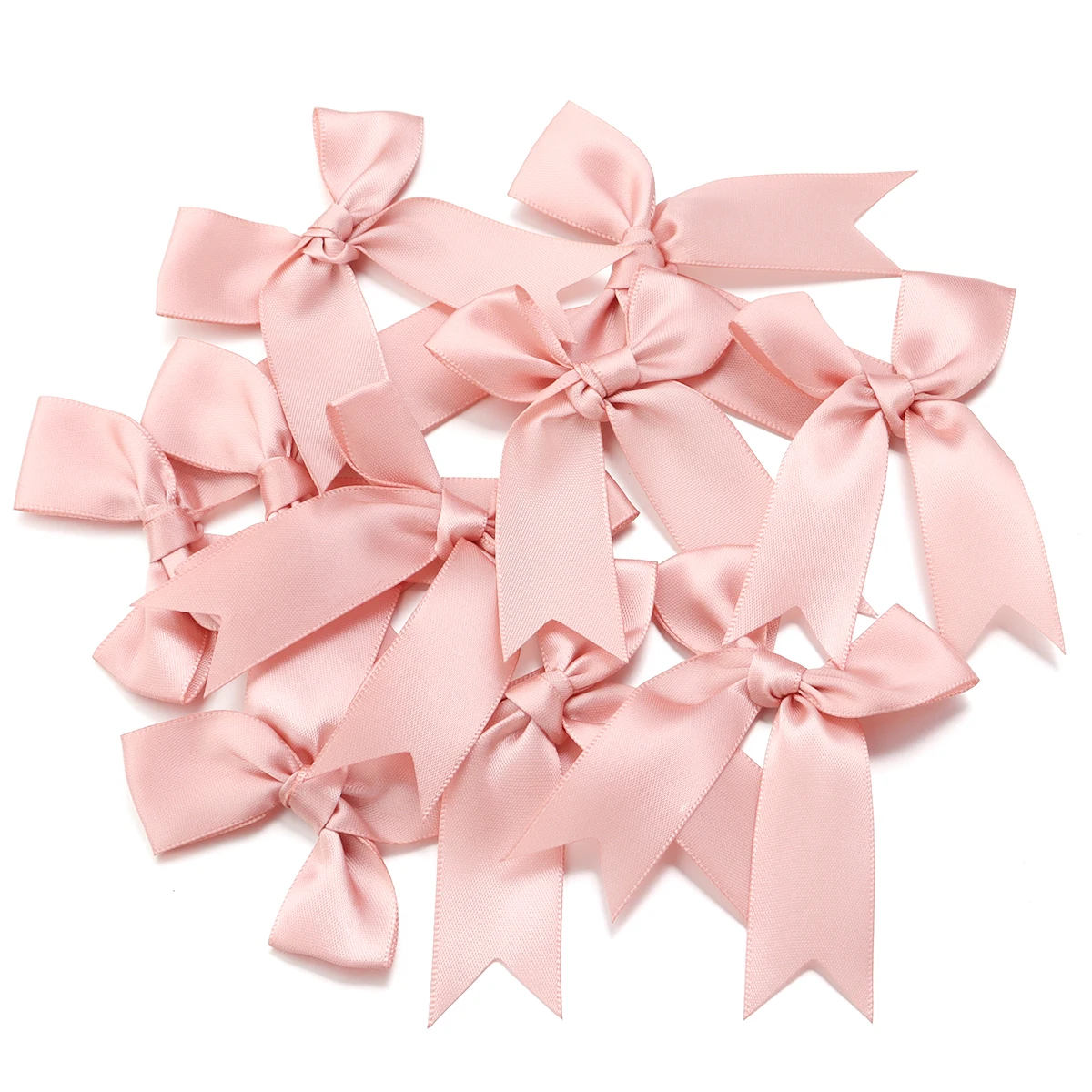 

Розовые и белые цветочные ленточные банты