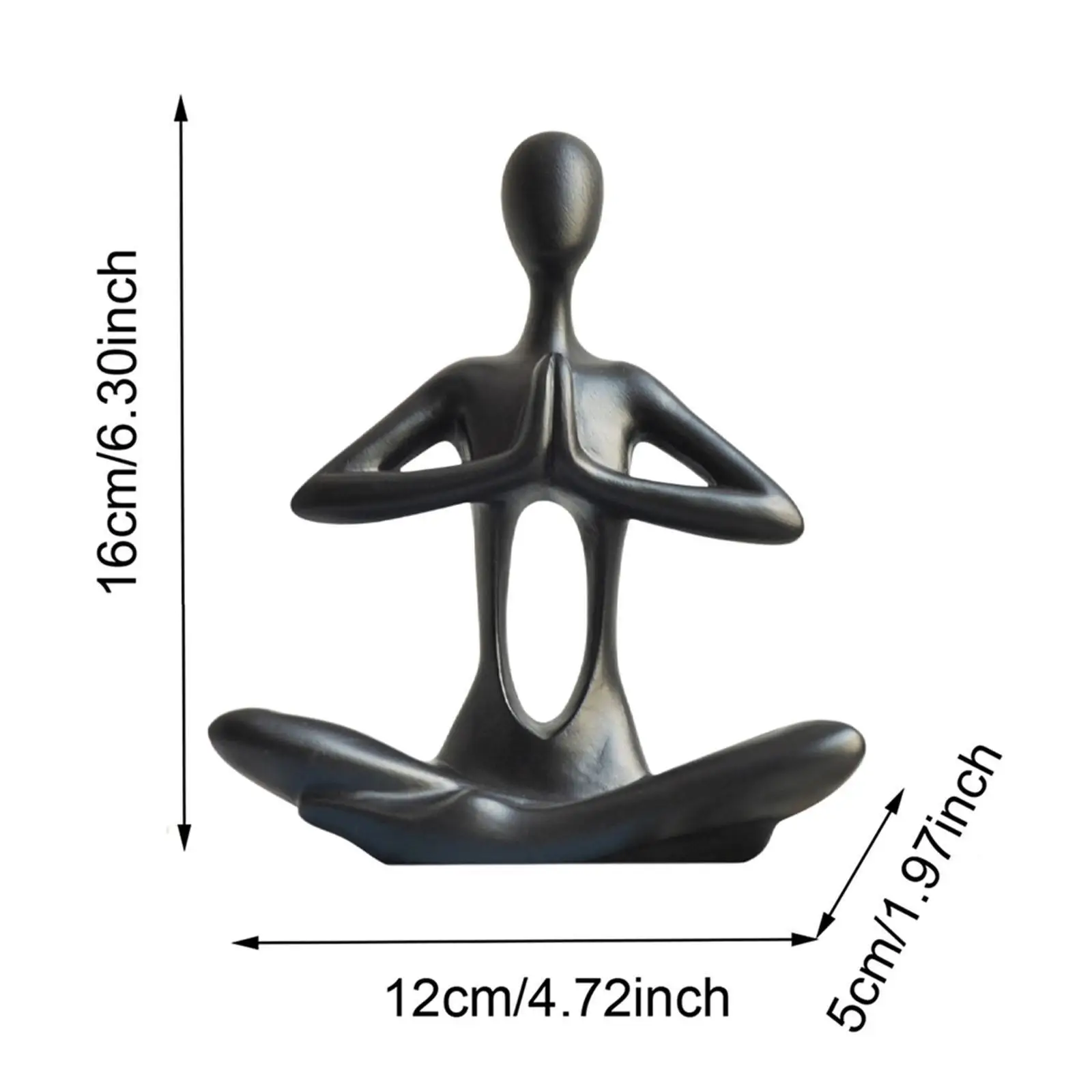 3 шт. статуи йоги простые художественные поделки коллекционные минималистичные