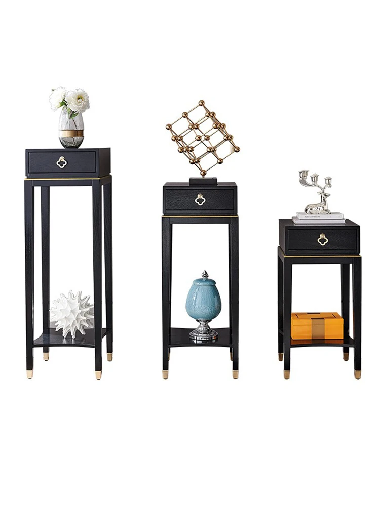 

FQ Living Room Flower Rack Indoor Light Luxury Solid Wood Jardiniere