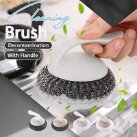new pot brush cactus pot brush decontamination ball kitchen cleaning brush wire ball brush dishwashing brush home tools with han