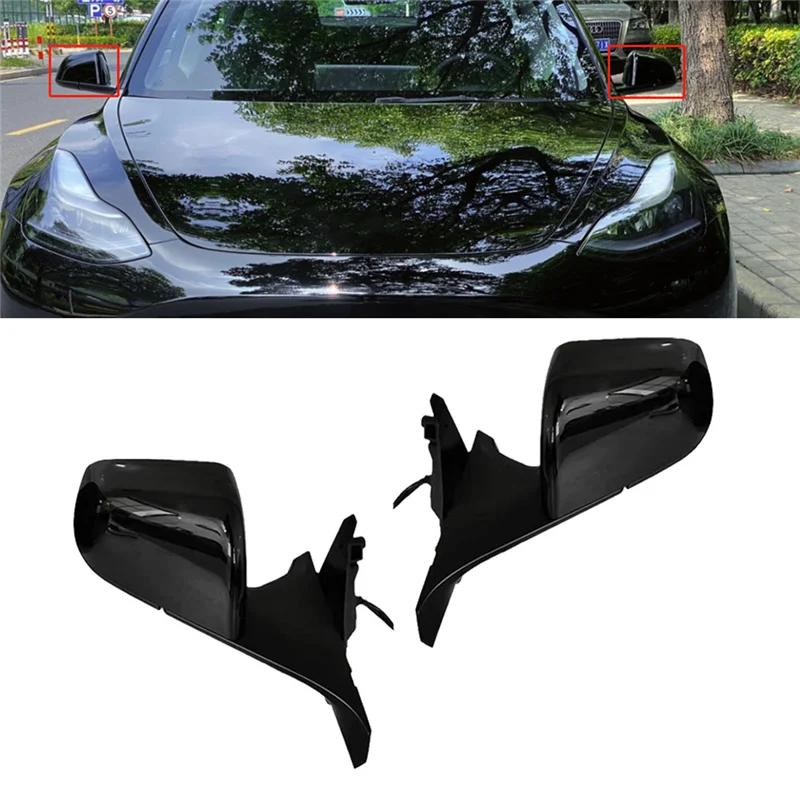 Right Door Rearview Mirror Assembly 1110784 1521929 for Model 3 M3 2021-2023 Power Folding Heating