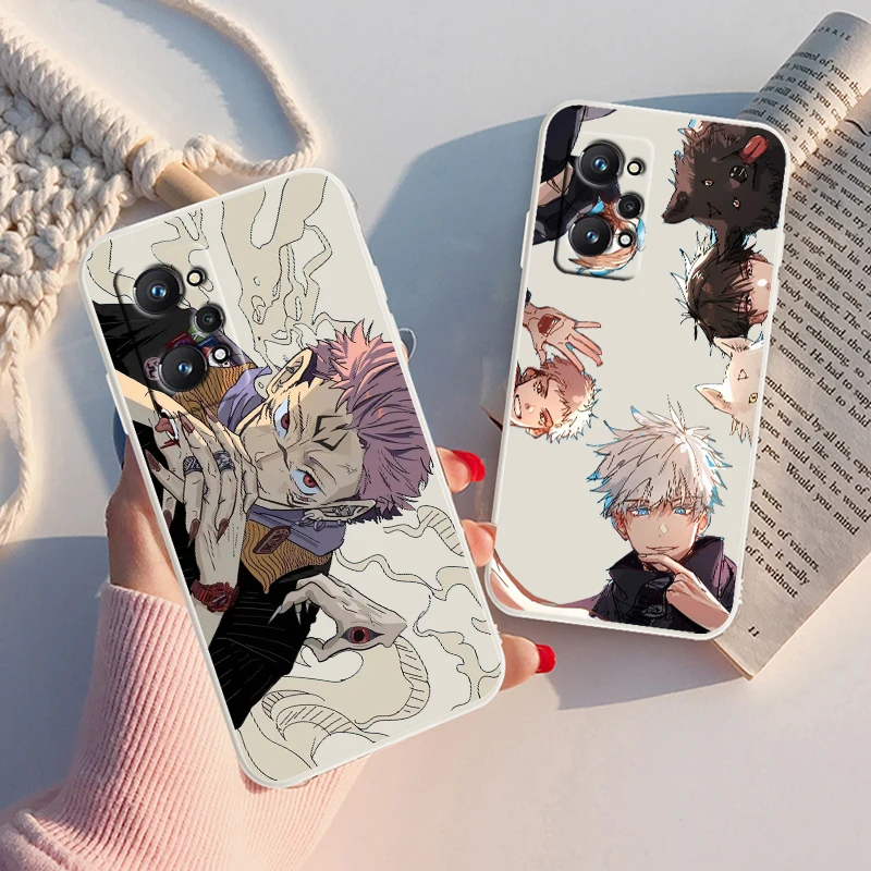 

Jujutsu Kaisen Itadori Yuuji cool For OPPO Realme 8 7 6 5 i GT Pro Master Neo2 3 C21 Y Reno5 Lite 6Pro Liquid Rope Phone Case