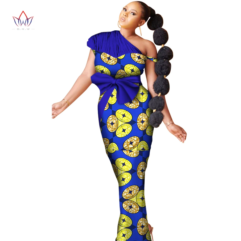 

Элегантные платья для женщин длинные Африканские модные дизайнерские Дашики женский базин роскошный халат длиной до щиколотки женские наряды WY6631