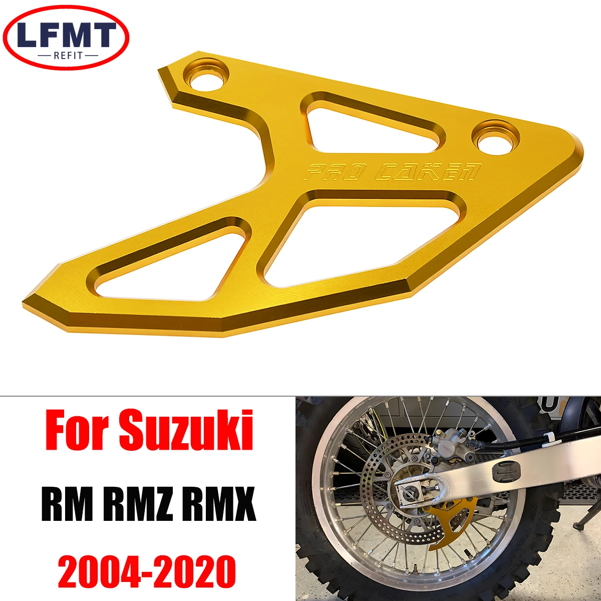 Защитная крышка для заднего тормозного диска мотоцикла Suzuki RM125 RM250 RMZ250 RMZ450 RMX450Z RM