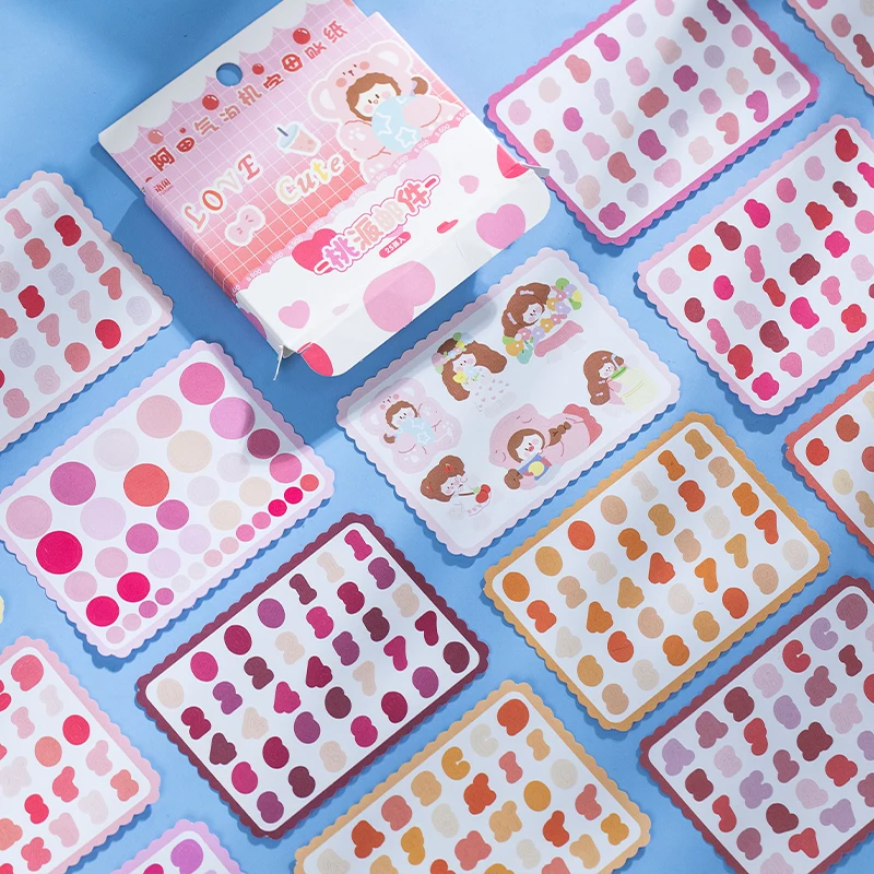 8packs/LOT argo bubble machine series fresh cute lovely creative decoration DIY art paper stickers