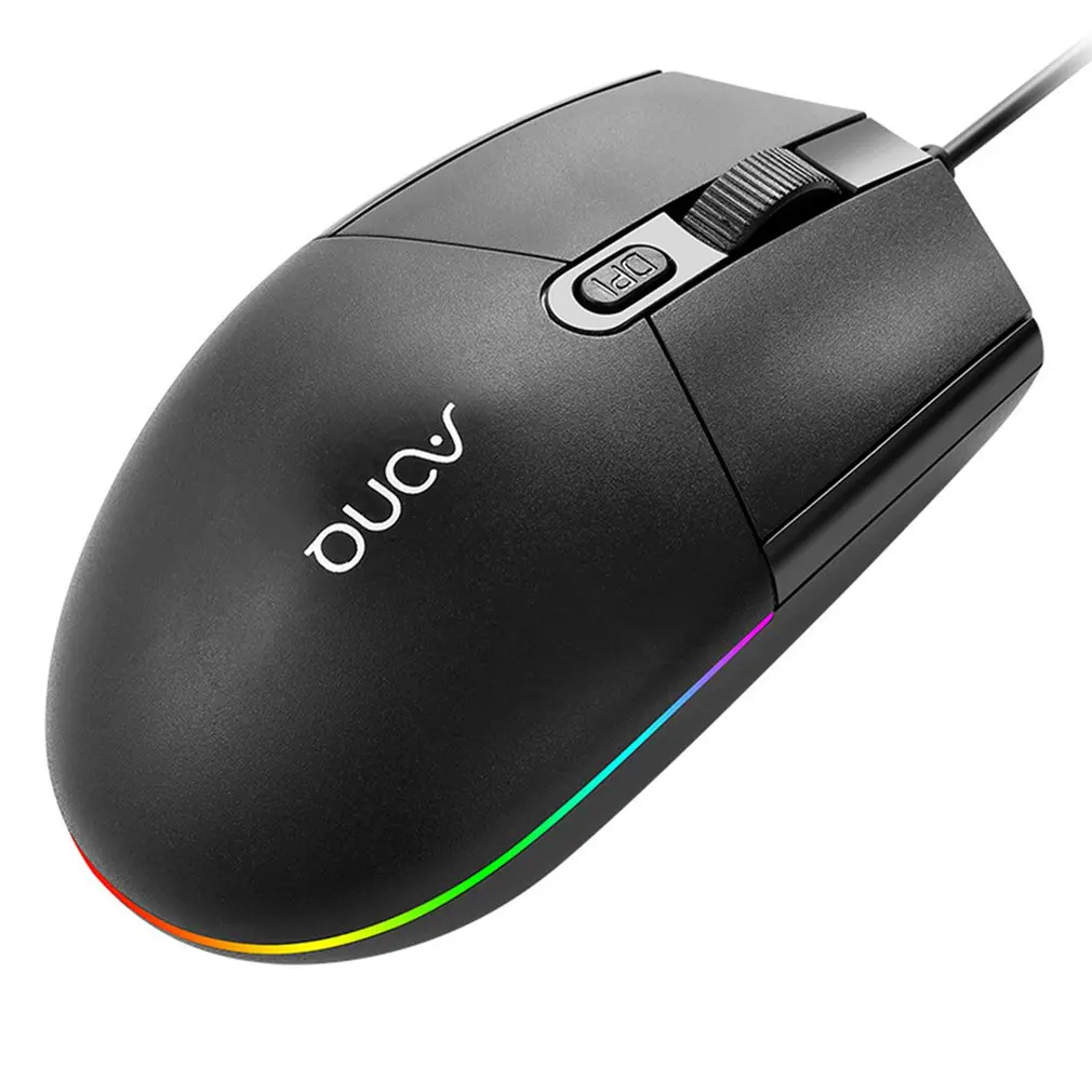 

LG100 USB Wired Computer Mouse LED Optical Mouse Gamer PC Laptop Notebook Computer Mouse Mice for Home Office Use 1600DPI