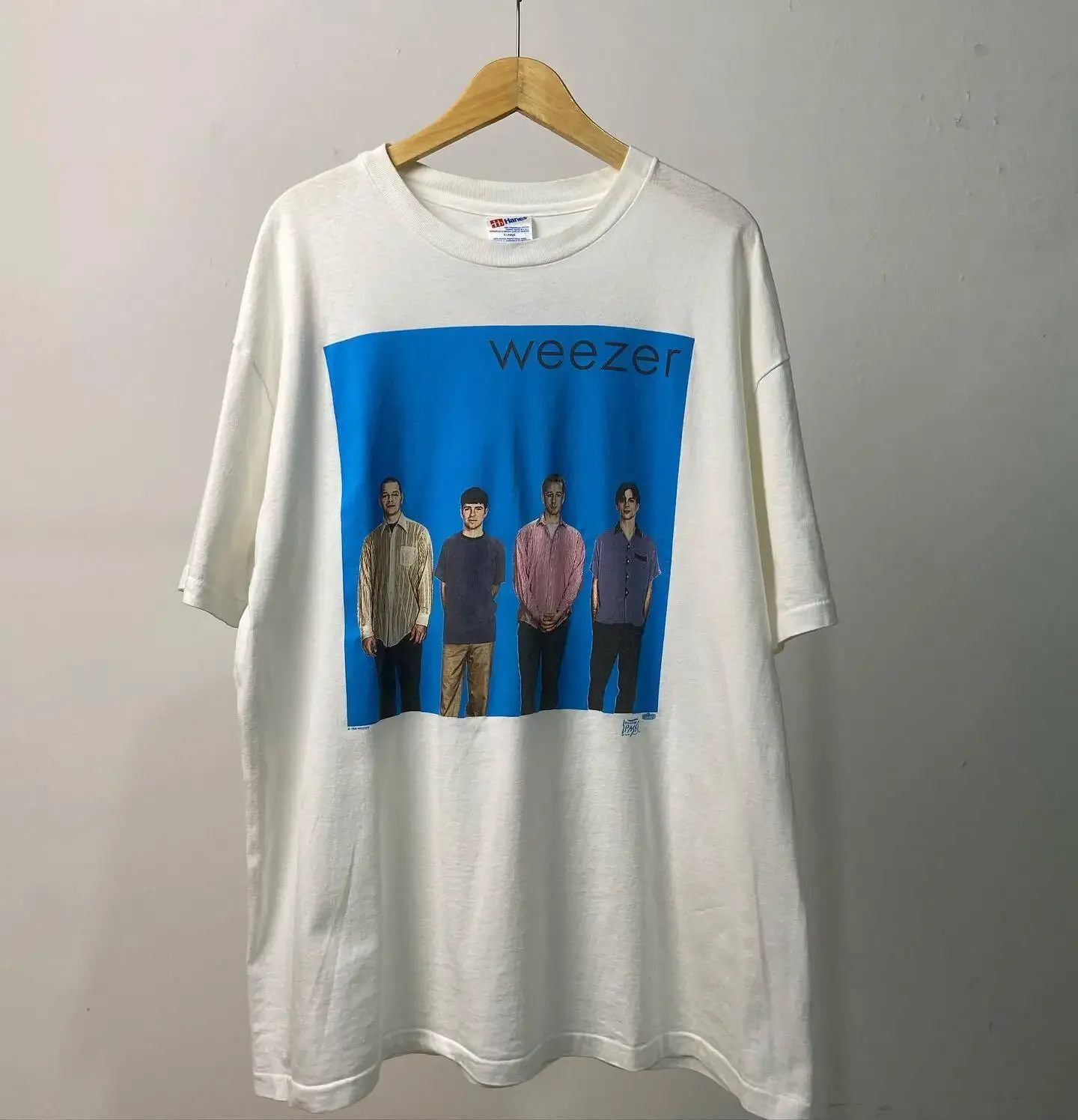 Белая футболка с коротким рукавом Weezer Blue Album 1994 унисекс S-5XL NH5563