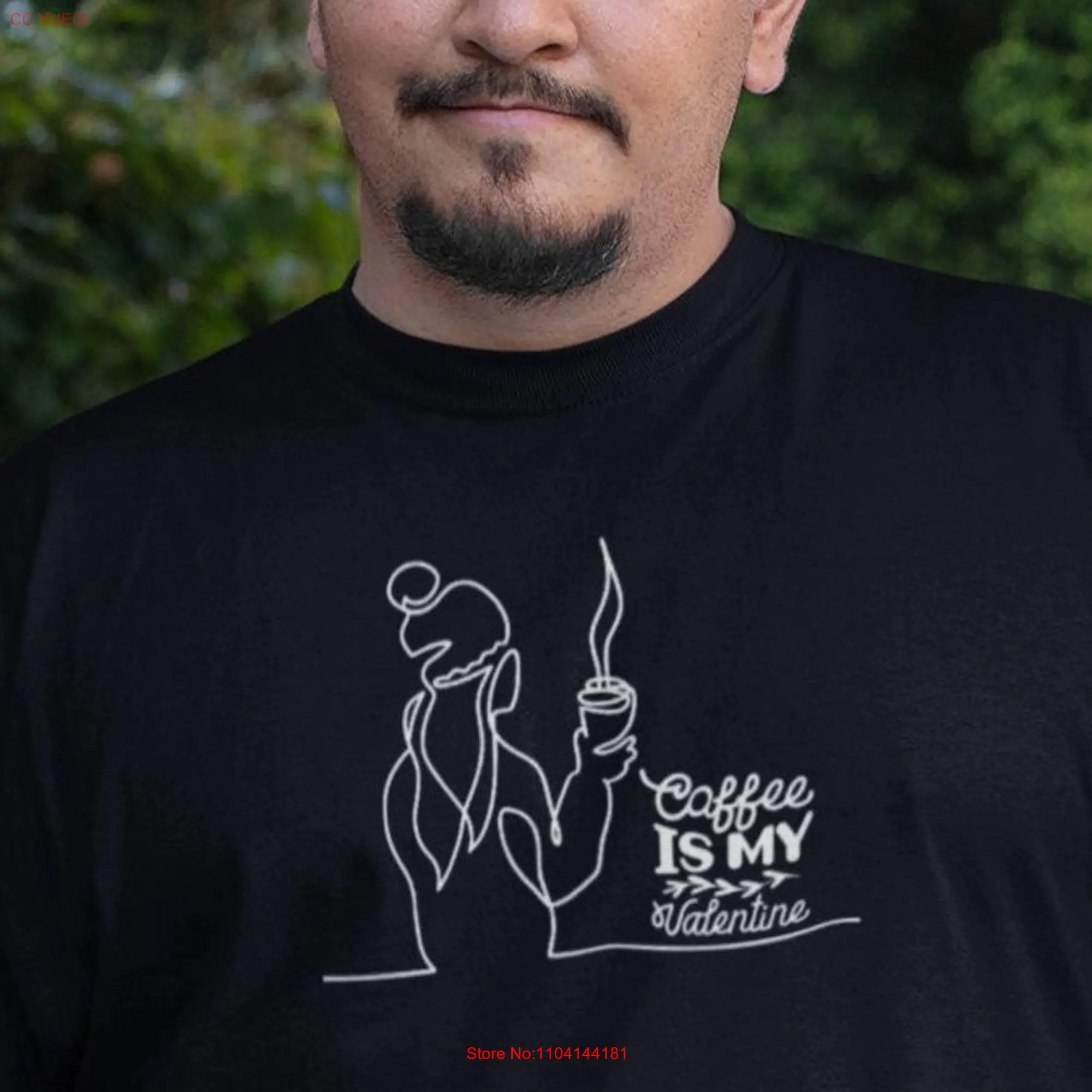 Футболка с надписью Coffee is my valentine забавный Незабываемый подарок