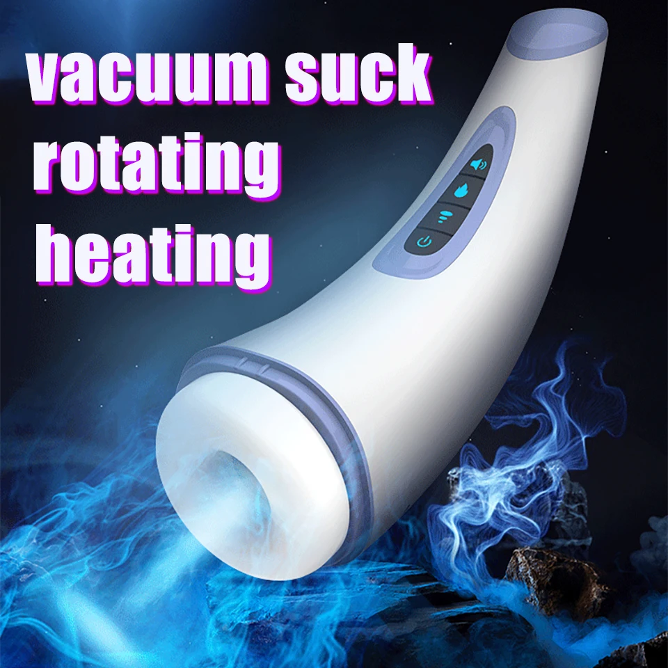 Male Automatic Strong Sucking Masturbator Cup Heating Vibrating Orgasm Adult Sex Toy Real Oral Sex Machine for Men Adult Sex Toy