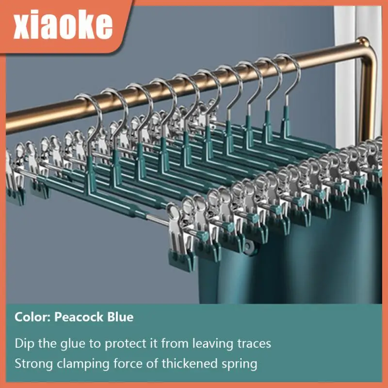 

Strong Clamping Force Plastic Dip Pants Rack With Clip Space-saving Anti-skid Thickened Dipped Plastic Pants Rack