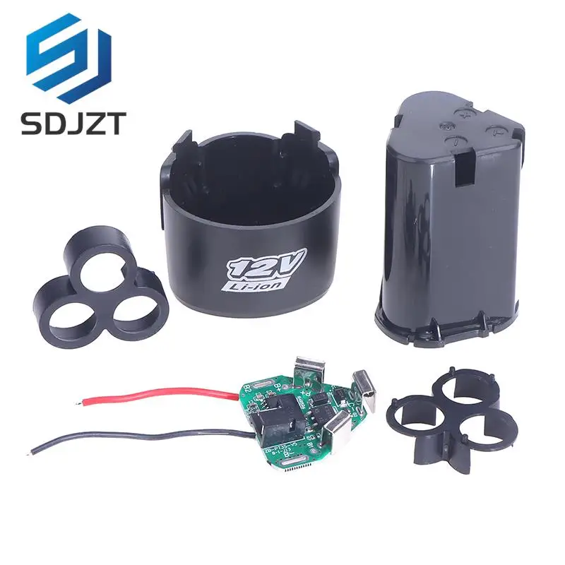 

BMS 18650 Lithium Box Circuit Pack Shell Case Bracket Hand Drill Power Li-ion Battery Protection Board 3S 12V DC Electric Tool