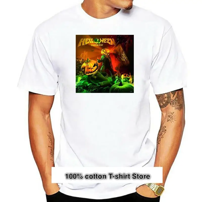 

HELLOWEEN-Camiseta de HEAVY METAL, camisa negra de moda, 2014 algodón, 2022
