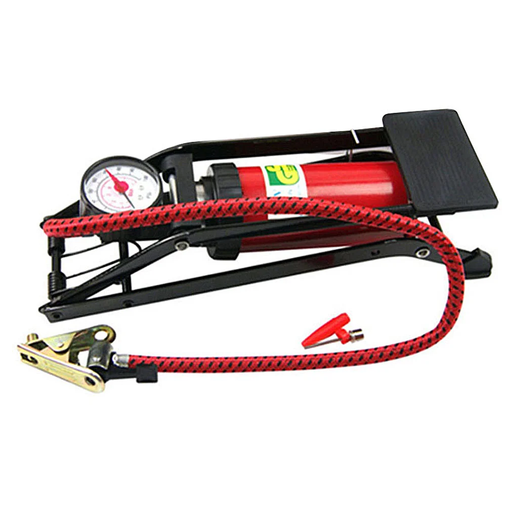

1PC Bike Tire Pump Air Pump Motorbike Inflation Pump Dual-Cylinder Pump Pedal Inflator Floor Pumps Inflator