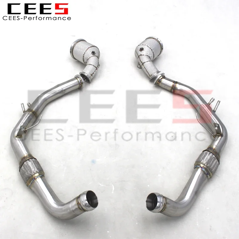 Выхлопные трубы CEES для Porsche Panamera 971/971.2 2.9T 2017-2023 выхлопная система из нержавеющей