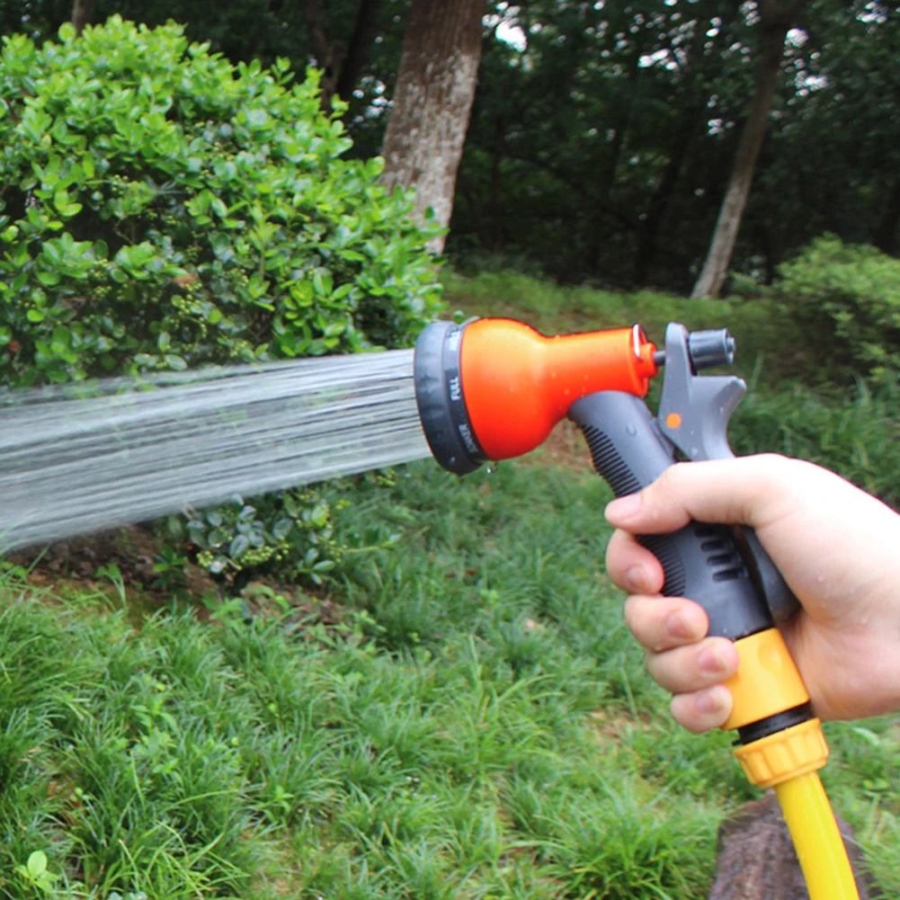 

8 Pattern Garden Water Gun Hose Nozzle Mutifunctional Household Car Washing Yard Water Sprayer Pipe Tube Nozzle Sprinkle Tools