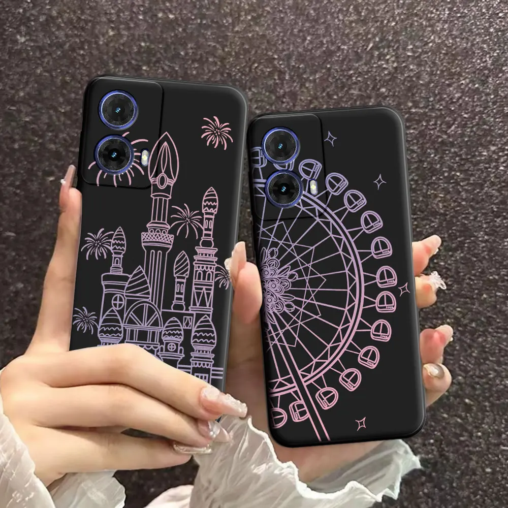 Для Motorola Moto G85 5G чехол Бабочка Мягкий Силиконовый Цветочный для телефона Новая