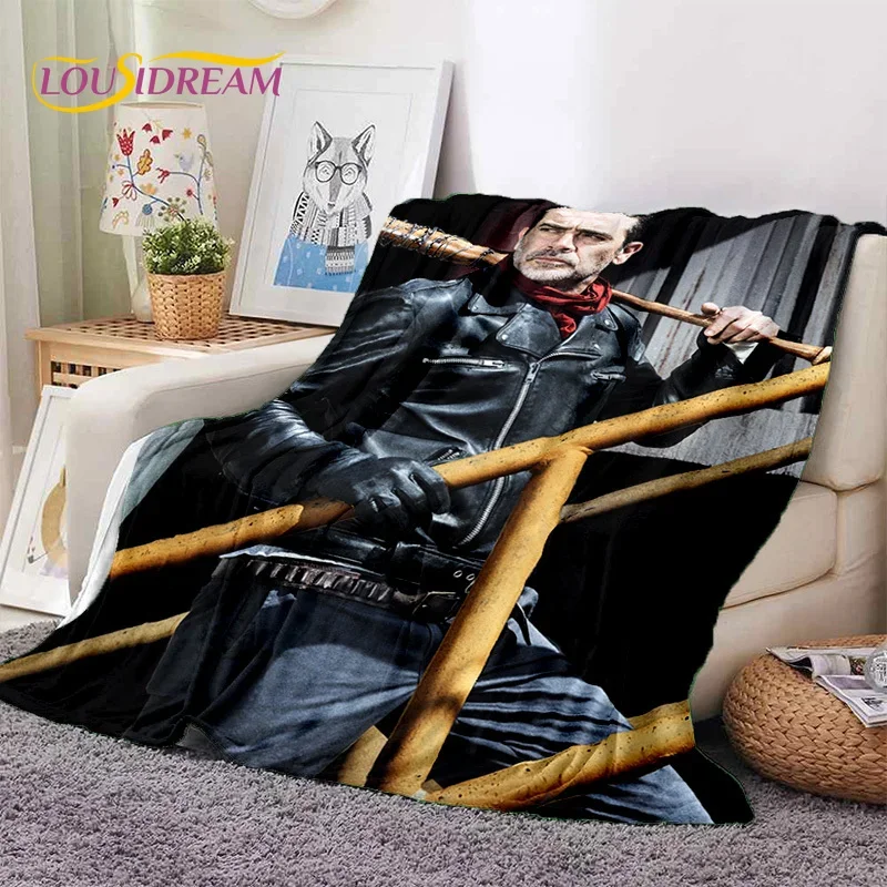 

LOUSIDREAM Фланелевое одеяло «Ходячие мертвецы» Линкольн