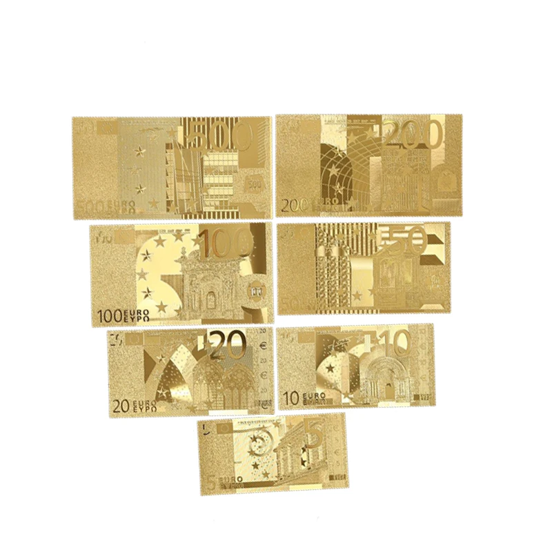 7/8/36 шт. Золотая Америка доллары США банкноты из золотой фольги поддельные