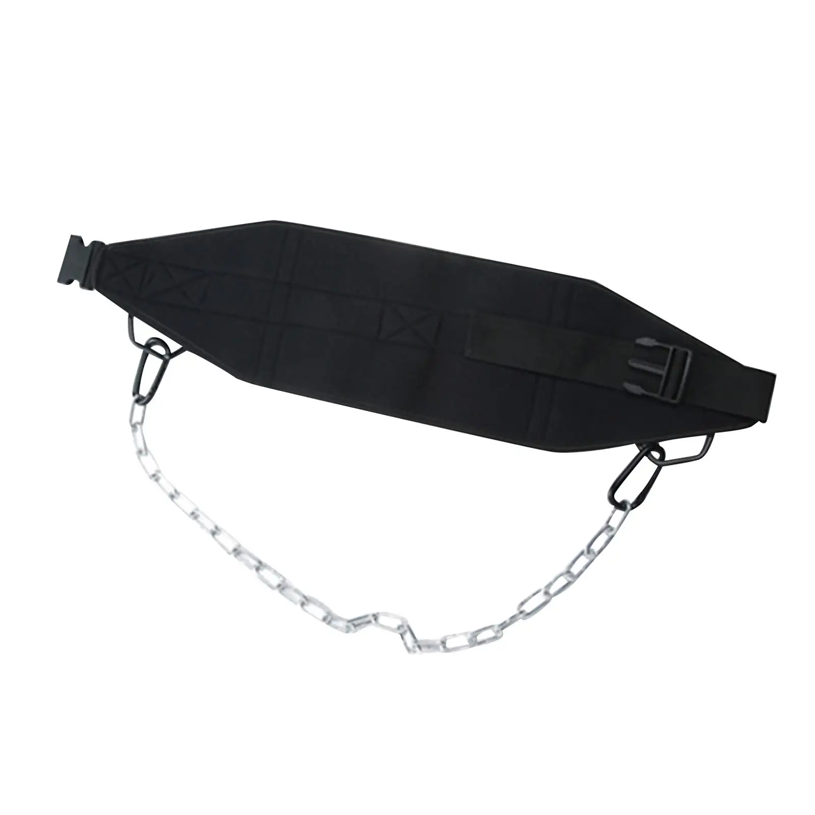 

1x Weightlifting Dipping Belt with Chain Accessories Durable Buckle Comfortable Oxford Cloth for Powerlifting Fitness Exercise