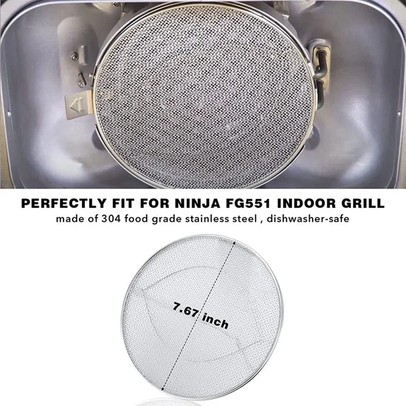 Фото Брызги из нержавеющей стали для Ninja Foodi FG551, аксессуары для Ninja Foodi Smart XL 6-в-1, внутренний гриль №5
