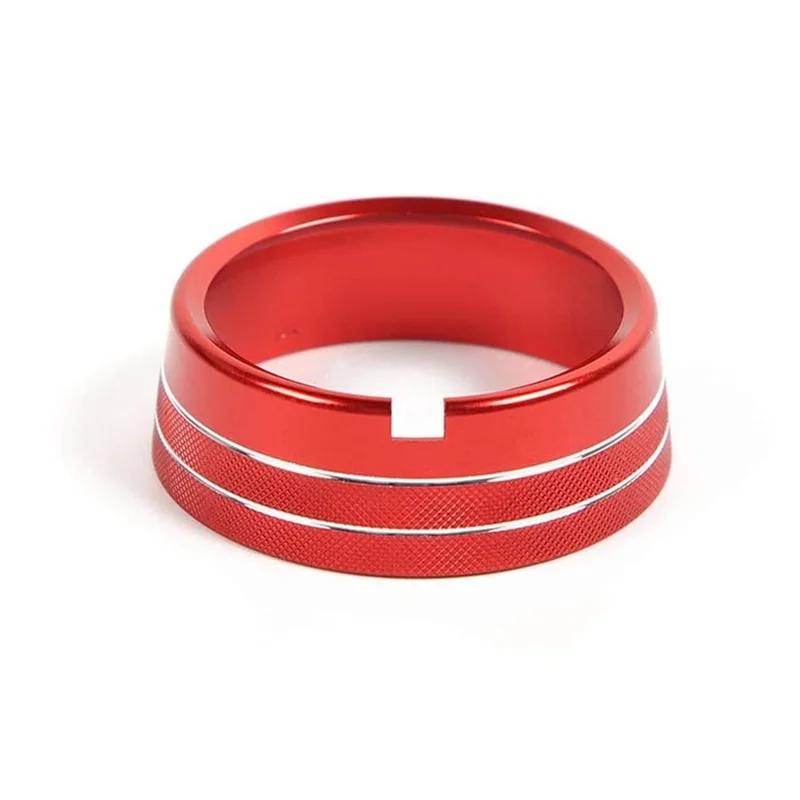 

Headlights Switch Button Knob Ring Trim Cover Aluminum Decoration for Dodge RAM 2010-2017 Accessories ,Red