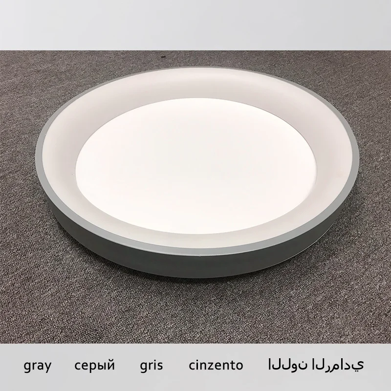 $34.25 Modern Led Ceiling Lights Fixtures Bedroom Circle Luces Living Room Black Chandeliers Lamp with Remote Control Study Decoration