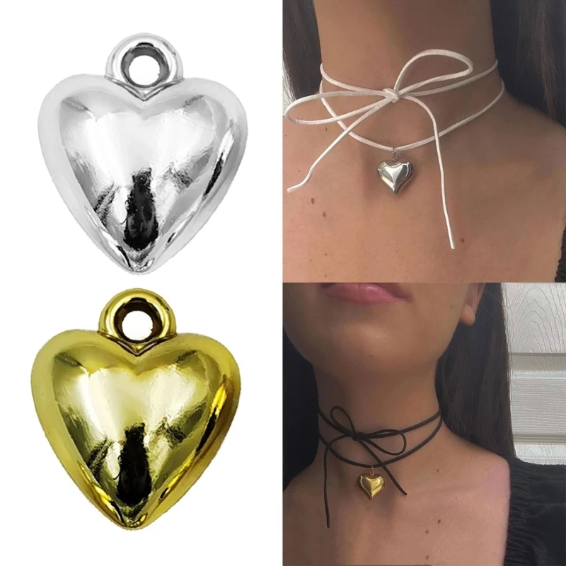 10 шт. подвески с сердечками сделай сам ожерелье браслет серьги подвеска для