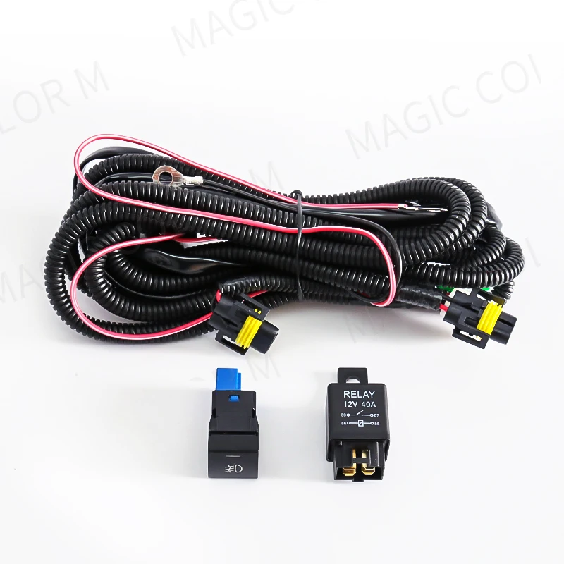 

Жгут проводов для автомобиля, противотуманные фары, переключатель индикатора для Toyota Honda Nissan Mitsubishi Ford Suzuki Kia, автомобильные аксессуары 12 В