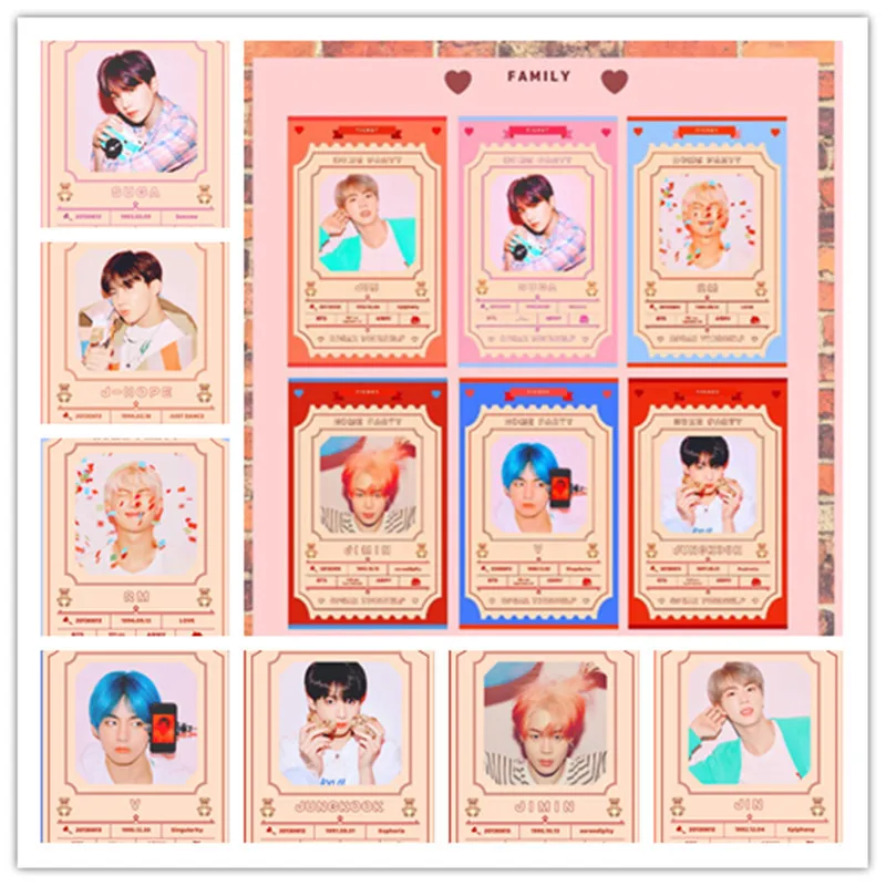 

7 шт./компл. Kpop Bangtan Boys Love Yourself Photocard новый альбом открытка новый альбом Lomo Card фотопечать открыток постер картина Поклонники