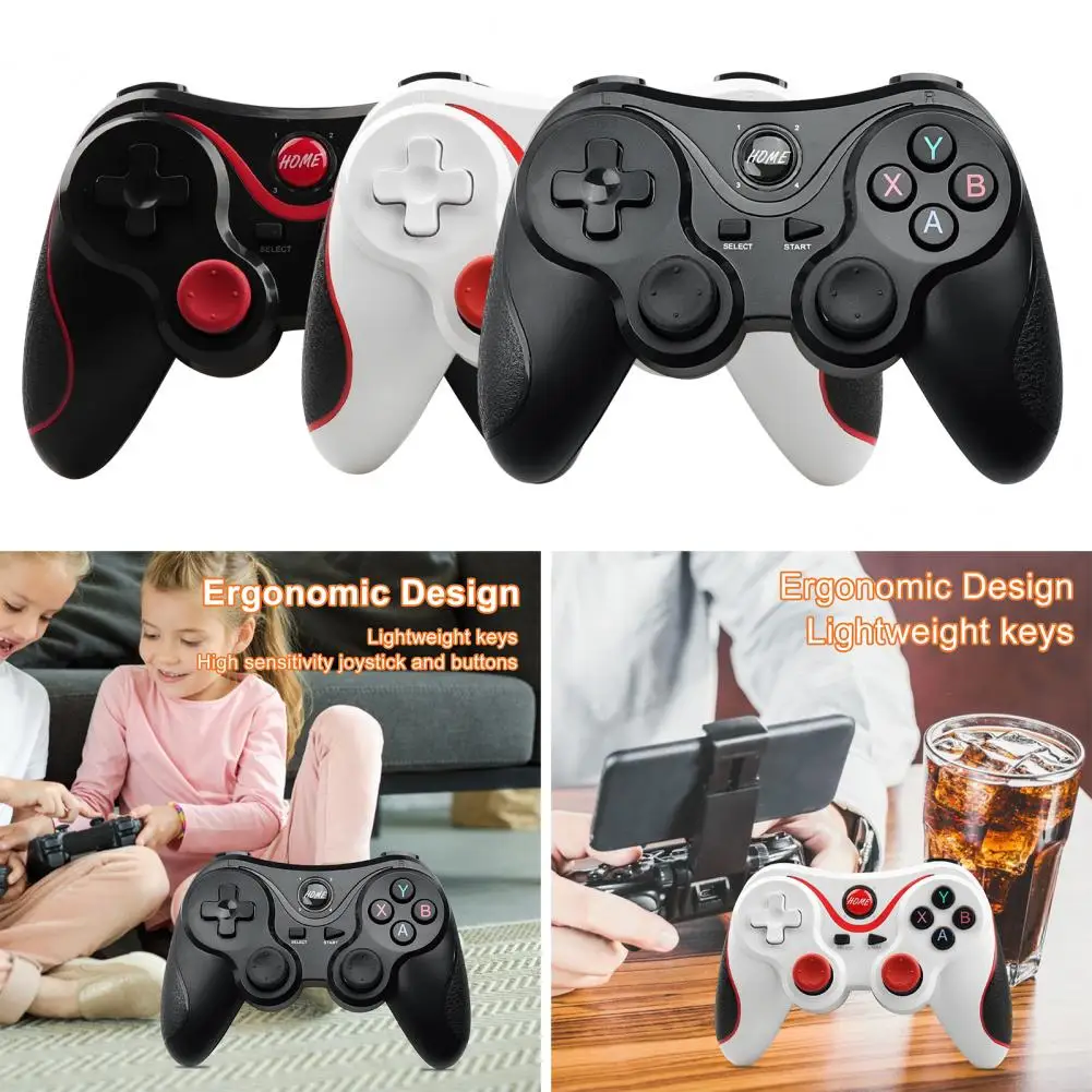 

T3 Game Handle Wireless Gaming Controller Gamepad Bluetooth Gaming Control Joystick for iOS /for Android/for Win 7/8/10