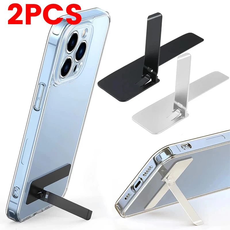 

Ultra-thin Mini Metal Folding Mobile Phone Holder Stand for IPhone Samsung Xiaomi Invisible Portable Phone Kickstand Bracket