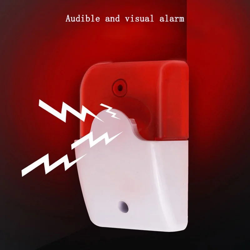 

Flashing Alarm Horn for Anti-theft System Available in Red Blue and Yellow 12V Audible and Visual Alarm