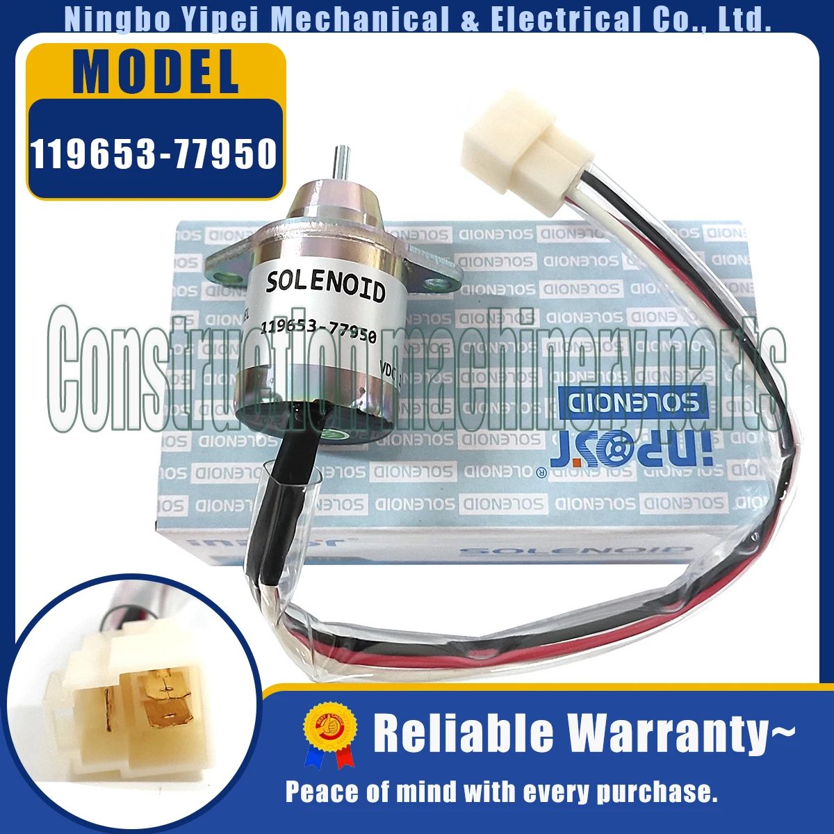 119653 -77950 Стоп-электромагнитный клапан 12 В для двигателя Yanmar 1503ES-12S5SUC5S 119285 SA-4562T SA-5213