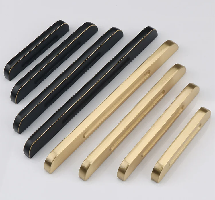 Ручки и ручки для шкафа из твердой латуни 3 ~ 7 дюймов