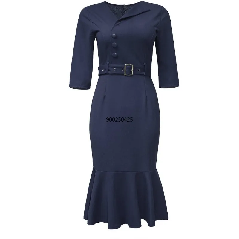 

2020 New African Dresses for Women Dashiki African Clothes Bazin Riche Sexy Slim Half Sleeve Robe Africain Grown Africa Dress