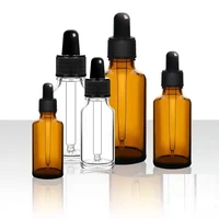 10pcslot 5ml to 100ml lab brownclear glass essential oil dropper bottle for school experiment