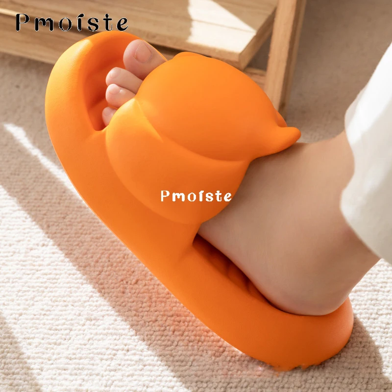 Slippers for Women Platform Cute Pumpkin Summer Shoes Woman Soft Designer Slides Non-slip 2023 New EVA Slipper Indoor