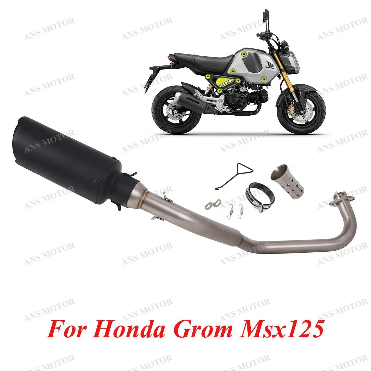 Для Honda Grom Msx125 2013-2022 полная выхлопная система для мотоцикла Eacape выхлопной